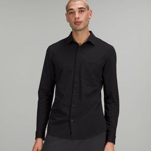 Lululemon Men's Commission Long Sleeve Shirt, Black, XXL